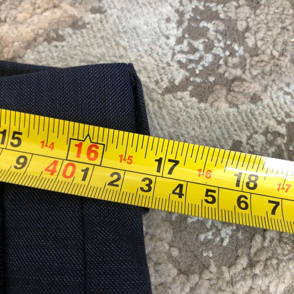 J. Crew Classic Fit Slim Navy Office Suit Trouser Pants 31x32 - Picture 4 of 12